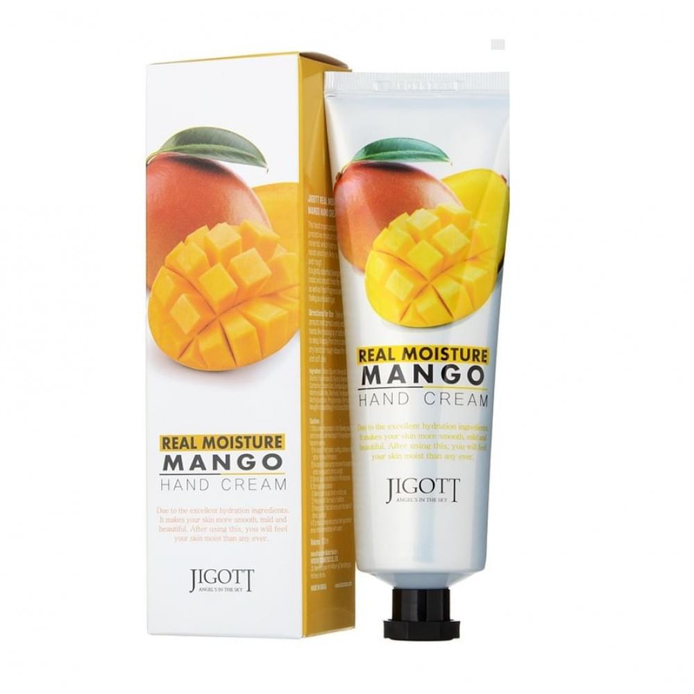 Крем для рук с маслом манго JIGOTT Real Moisture Mango Hand Cream 