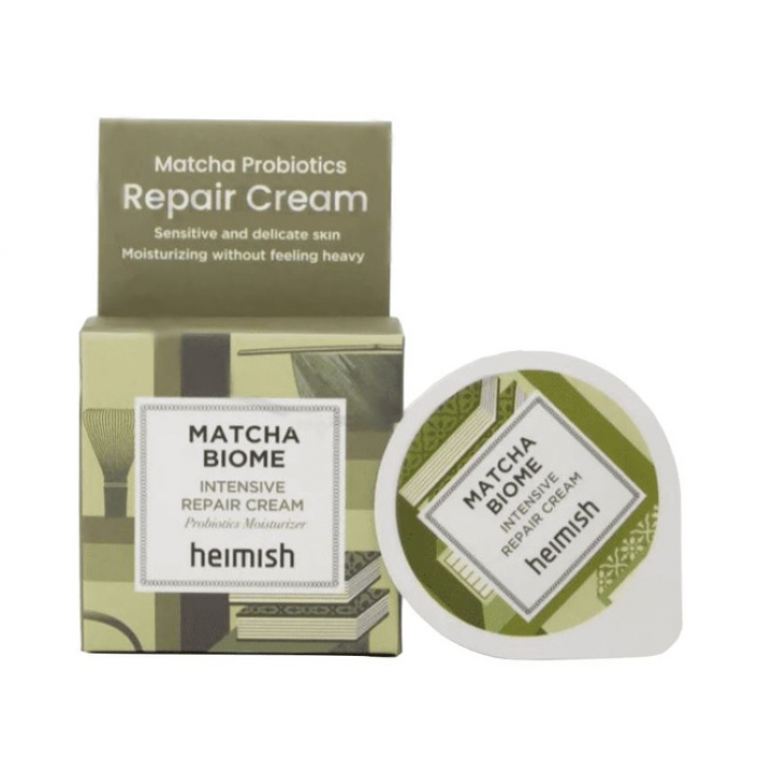 Восстанавливающий крем с матчей пробиотиками Heimish Matcha Biome Intensive Repair Cream